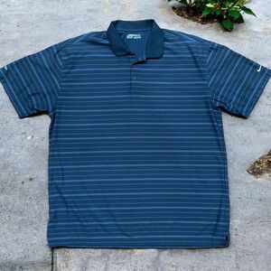 Nike Golf Performance Dri-Fit Navy Blue Polo Shirt Callahan Links Men's Size XXL